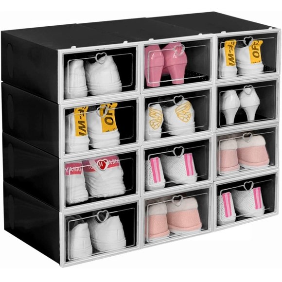 12 Pre-Assembled Storage Bins